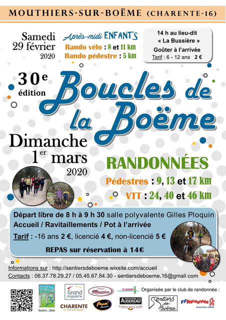 Affiche de Boucles De La Boëme (30ème  édition) à Mouthiers-sur-Boëme