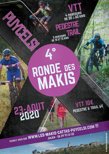 Affiche de Ronde des Makis  (4ème  édition) à Puycelci