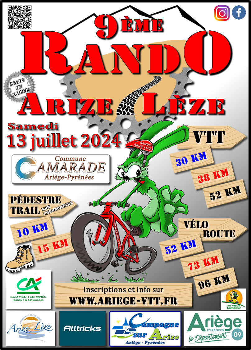 Affiche de La 9ème Rando Arize-Lèze à Camarade