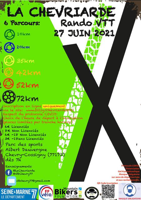 Affiche de La 20ème Chevriarde 2023 à Chevry-Cossigny
