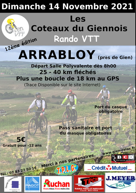 Affiche de Les Côteaux du Giennois (12ème  édition) à Arrabloy