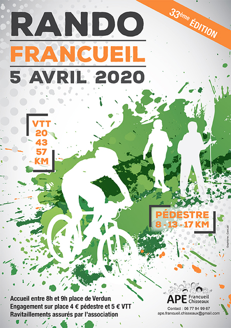 Affiche de La 33ème Francueilloise à Francueil