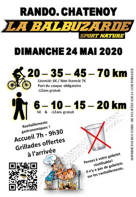 Affiche de La 8ème Balbuzarde 2023 à Châtenoy