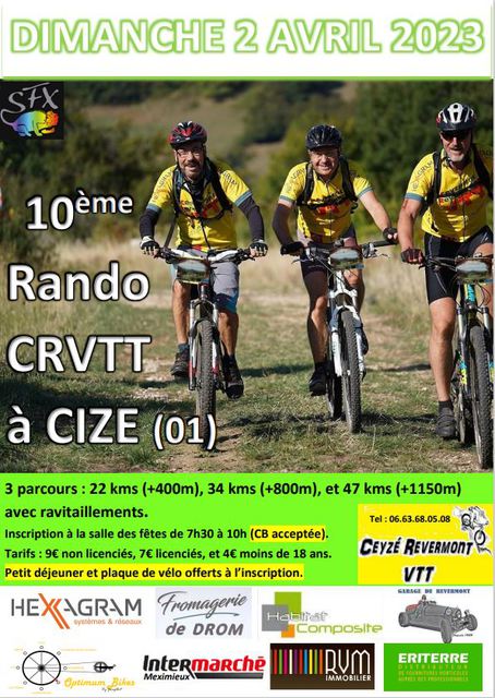 Affiche de La 10ème Ceyzé Revermont - VTT à Cize