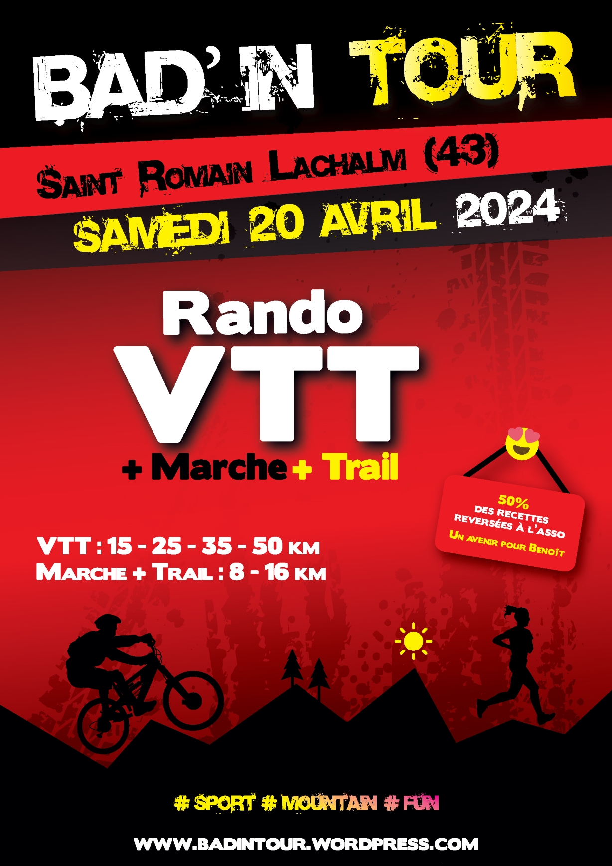 Affiche de Bad' in Tour (7ème édition) à Saint-Romain-Lachalm