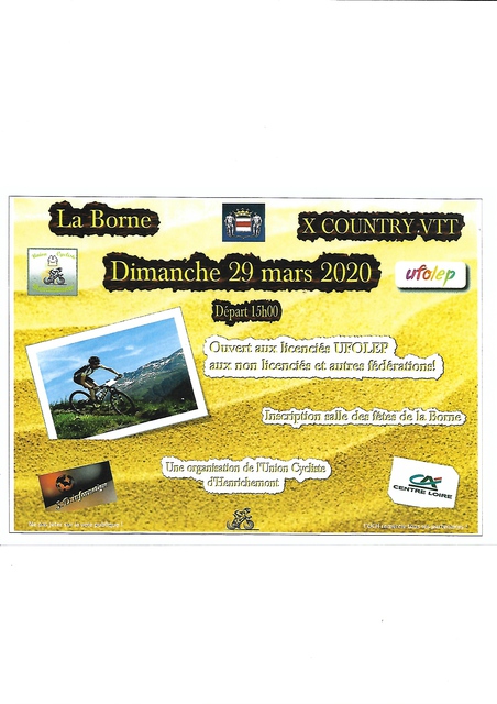 Affiche de Une compétition  VTT X-Country  (3ème  édition) à Henrichemont