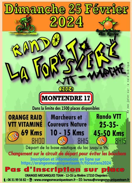 Affiche de La 17ème FORESTIERE MONTENDRE à Montendre