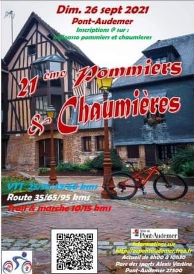 Affiche de  Rando Pommiers Chaumières 2021 (21ème  édition) à Pont-Audemer