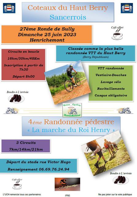 Affiche de Ronde de Sully (27ème  édition) à Henrichemont