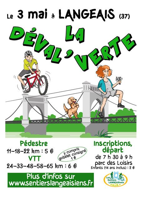 Affiche de La 5ème Déval'Verte à Langeais