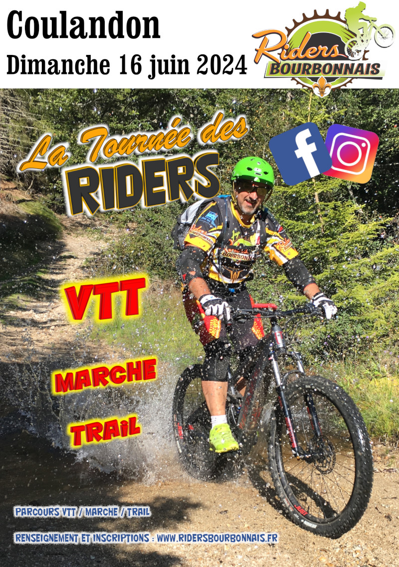 Affiche de La 12ème Rando VTT - La Tournée des Riders à Coulandon