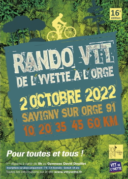 Affiche de De l'YVeTTe à l'Orge (16ème  édition) à Savigny-sur-Orge