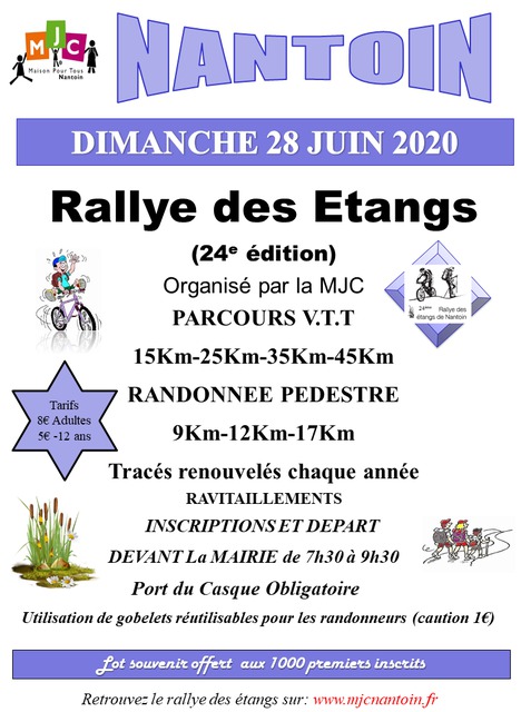 Affiche de RALLYE DES ETANGS (24ème  édition) à Nantoin