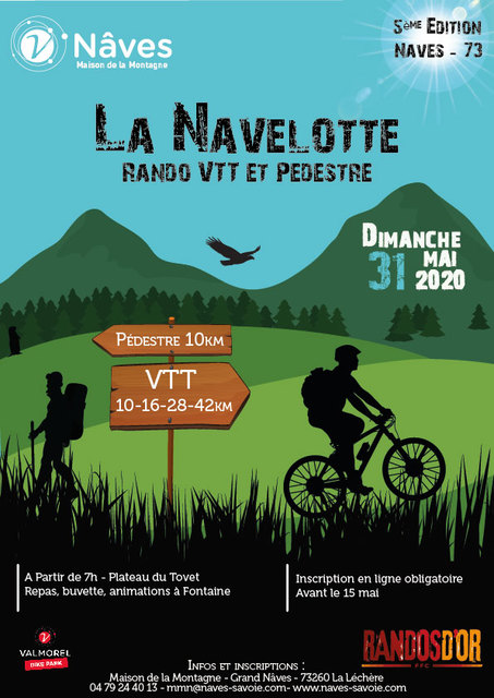 Affiche de La 5ème NAVELOTTE - rando d'or VTT à Naves