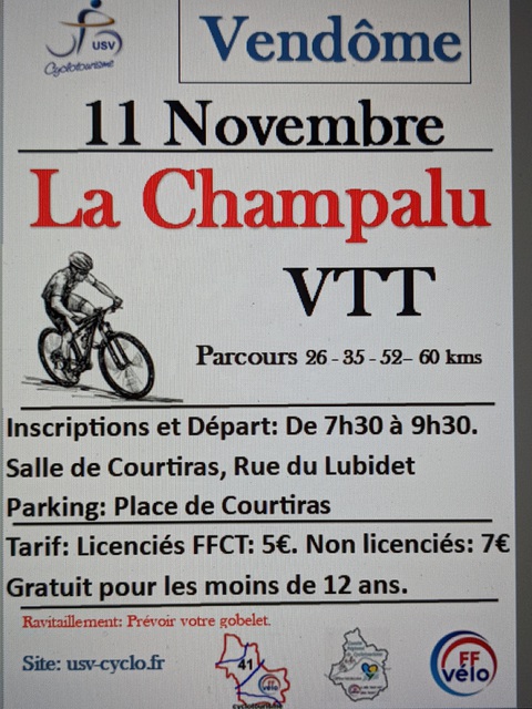 Affiche de Une randonnée VTT à Vendôme