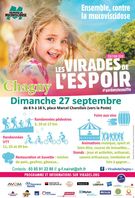 Affiche de La 4ème randonnée de la Virade de l'Espoir de Chagny à Chagny