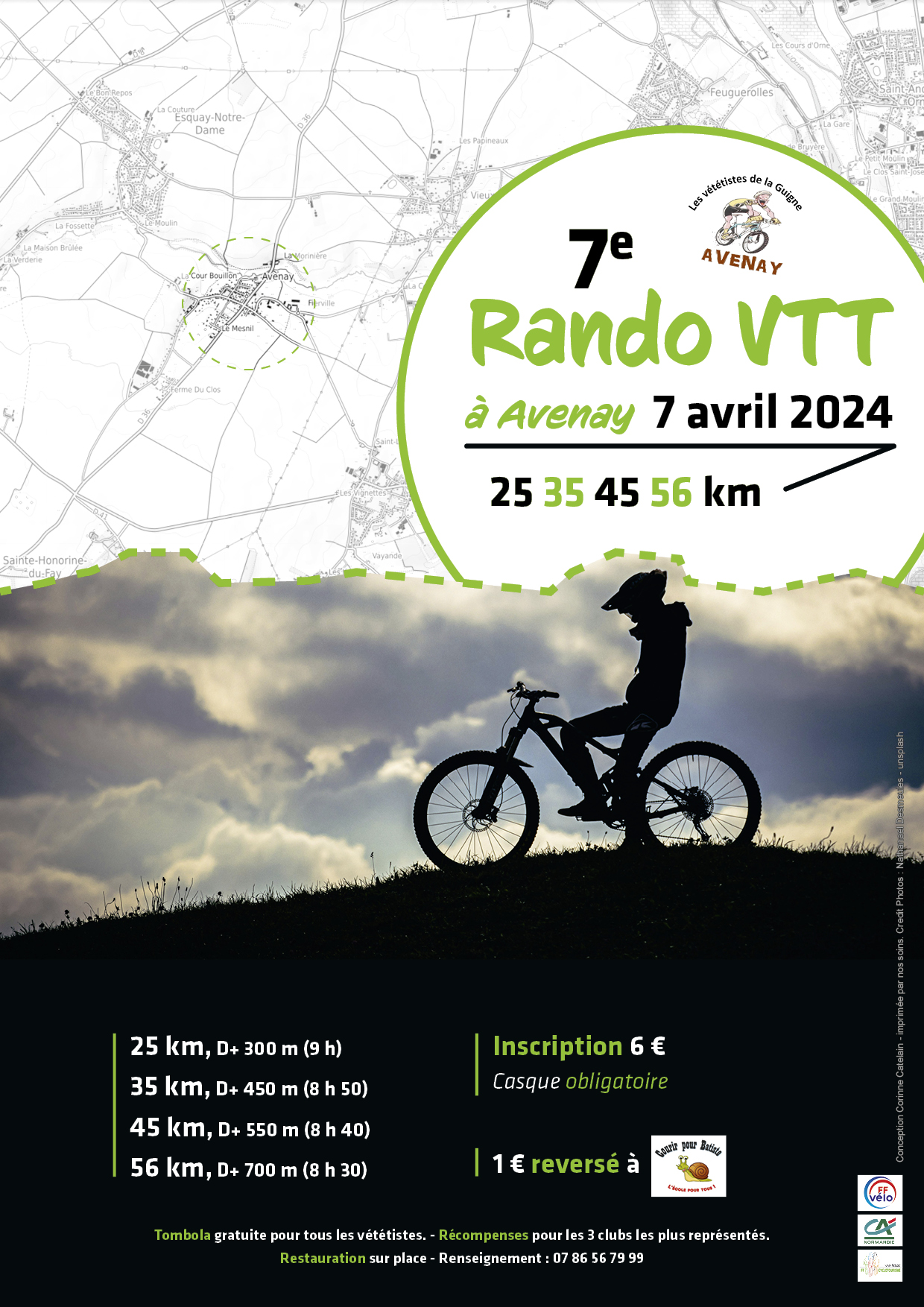 Affiche de La 7ème Randonnée VTT de la Guigne à Avenay