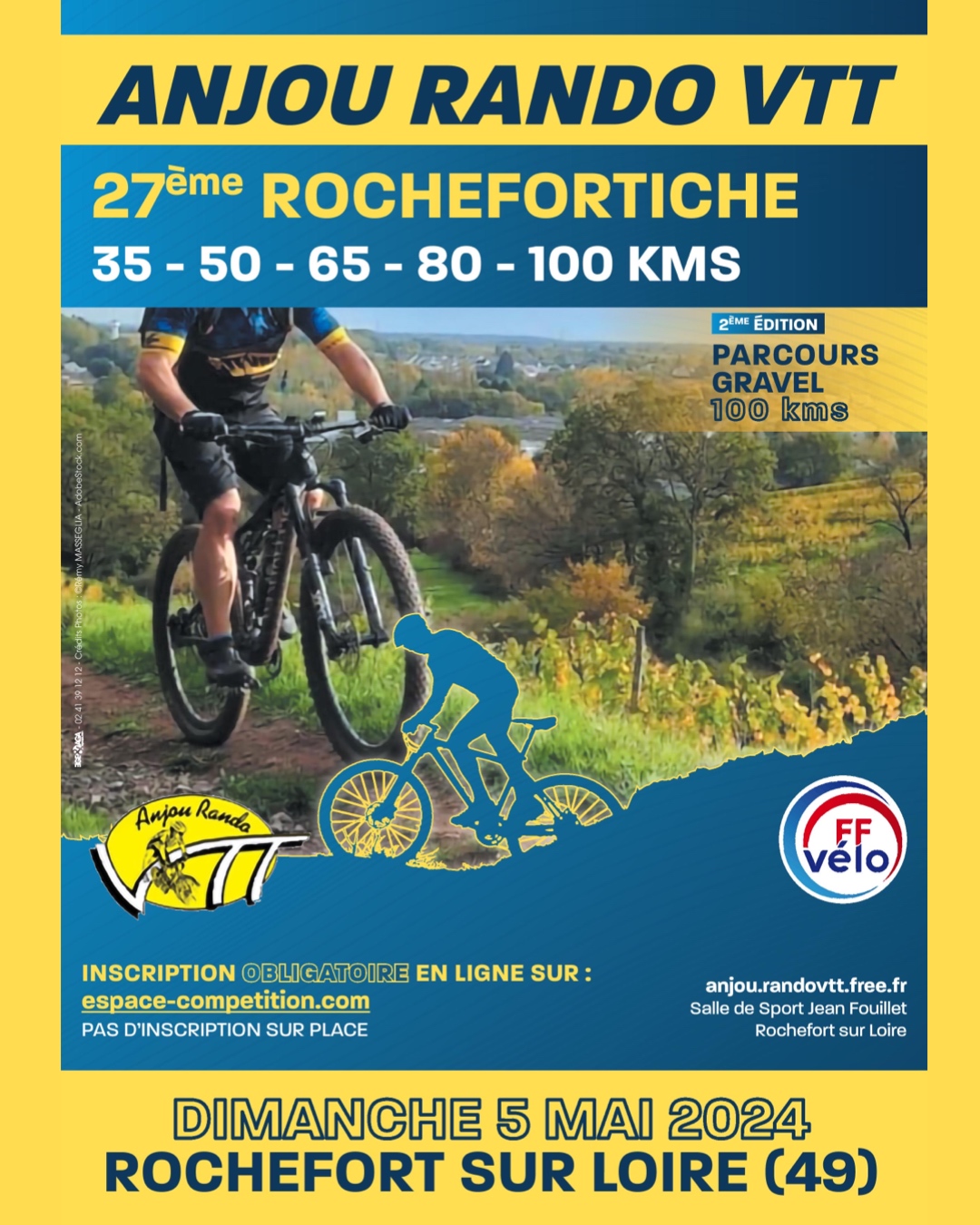Affiche de La 27ème ROCHEFORTICHE / LA RAIDEFORTICHE à Rochefort-sur-Loire