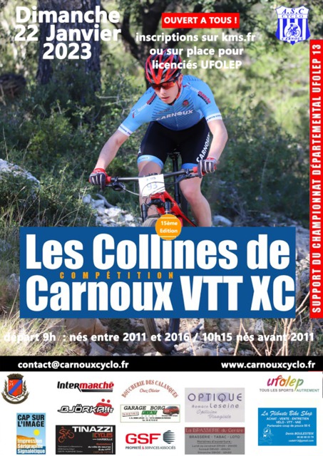 Affiche de Les Collines de Carnoux VTT XC (15ème  édition) à Carnoux-en-Provence