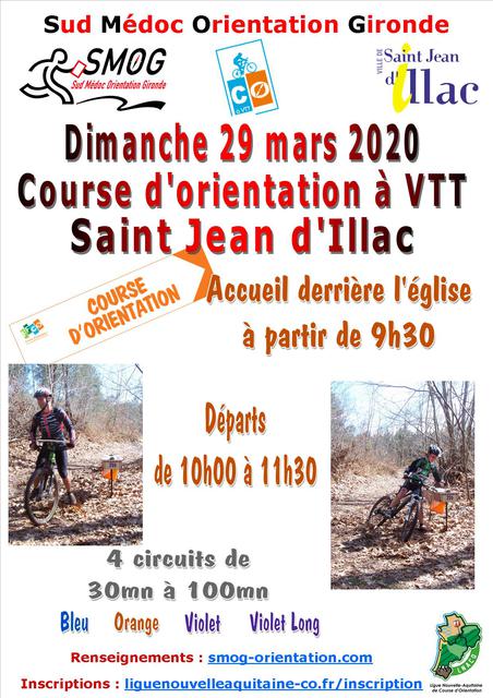 Affiche de Course d'Orientation à VTT (1ère  édition) à Saint-Jean-d'Illac