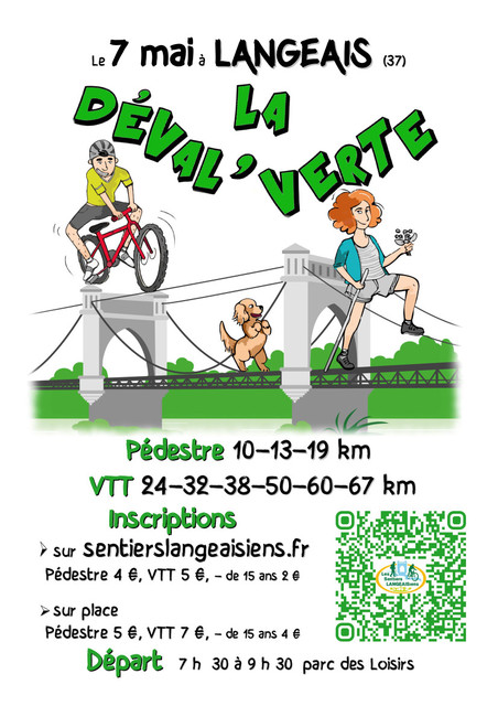 Affiche de La 6ème Déval'Verte à Langeais