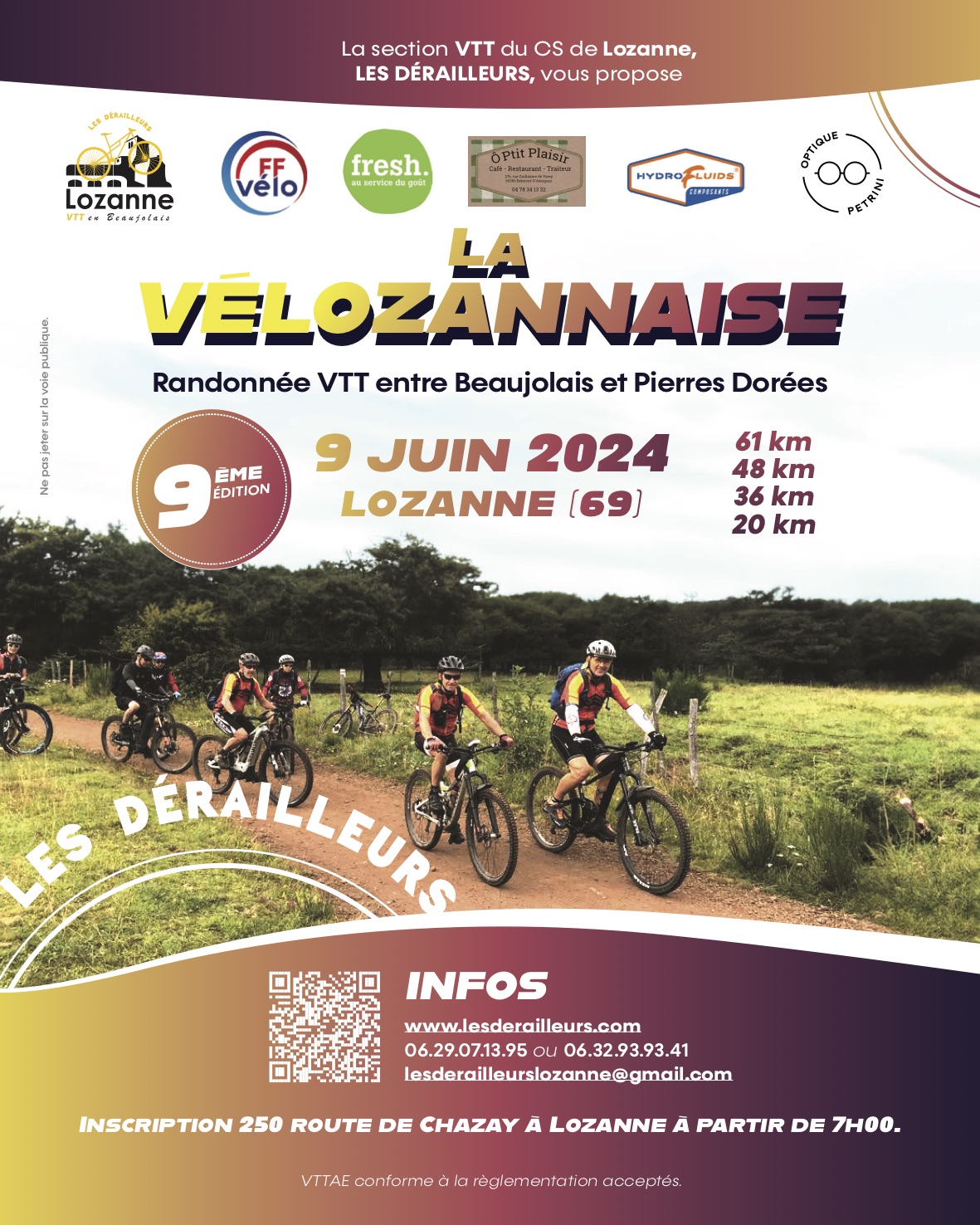 Affiche de La 9ème Vélozannaise à Lozanne