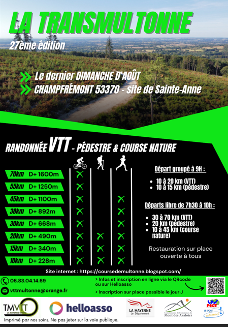 Affiche de La 27ème TransMultonne à Champfrémont