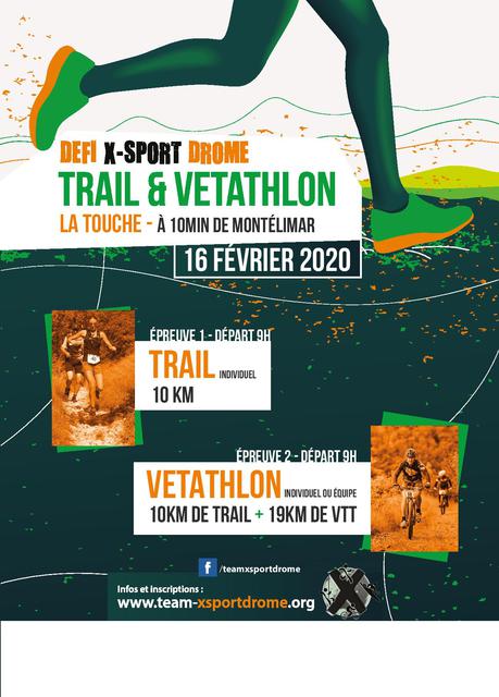 Affiche de Vétathlon Défi X-SPORT DROME (3ème  édition) à La Touche