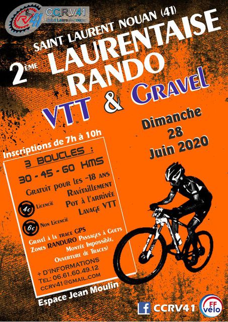 Affiche de Rando 2è Laurentaise VTT-ROUTE-GRAVEL (2ème  édition) à Saint-Laurent-Nouan