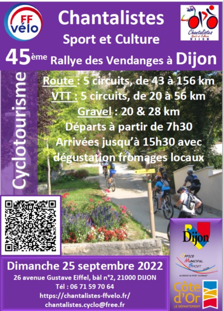 Affiche de Le Rallye des Vendanges (45ème  édition) à Dijon