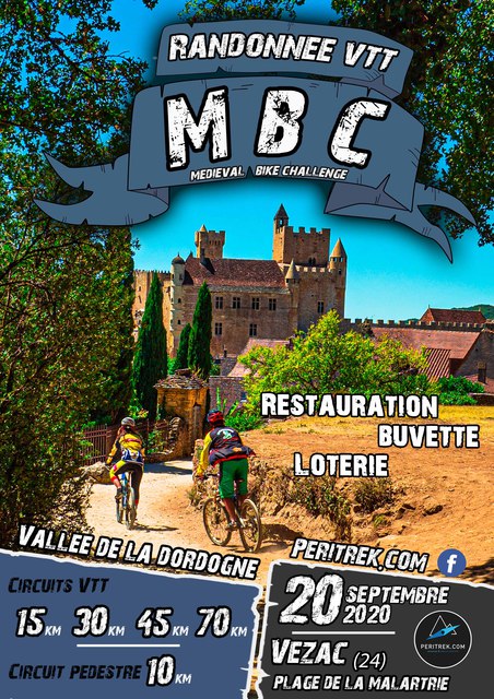 Affiche de MBC (Médiéval Bike Challenge)  (2ème  édition) à Castelnaud-la-Chapelle