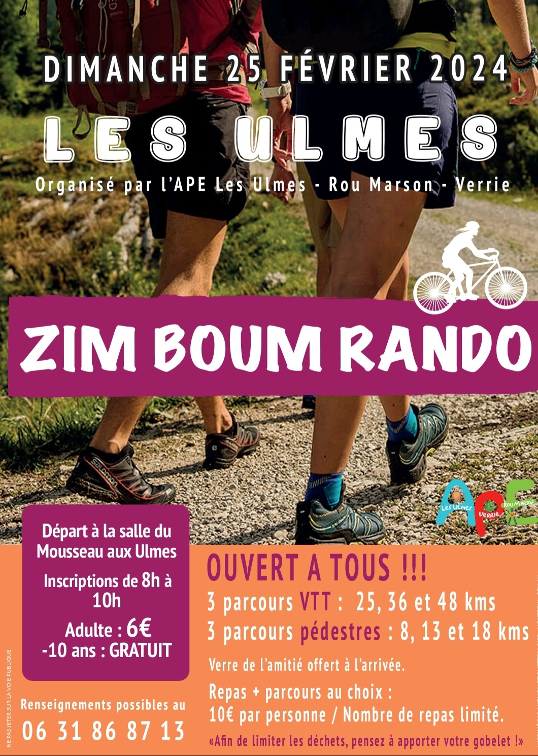 Affiche de ZIM BOUM RANDO (12ème édition) aux Ulmes