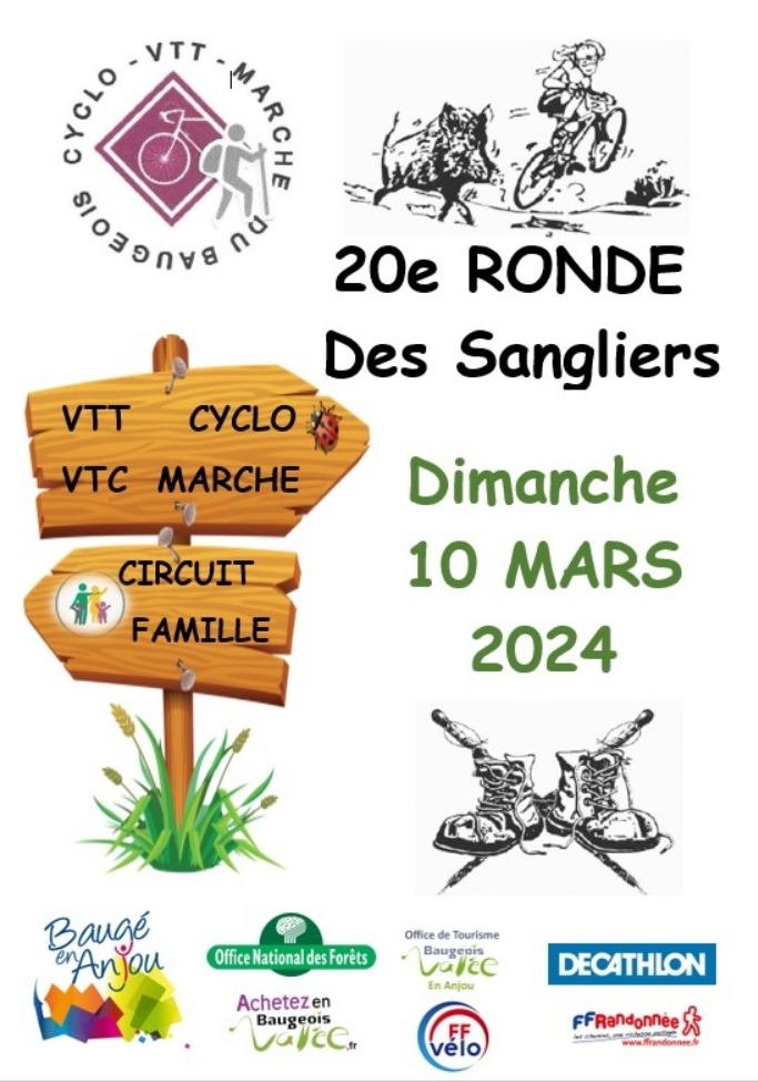 Affiche de Ronde des sangliers (20ème édition) à Baugé