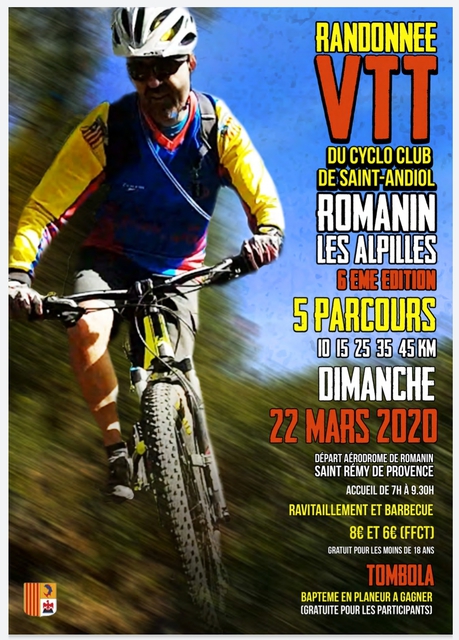 Affiche de Randonnée VTT Romanin les Alpilles 6ème édition (6ème  édition) à Saint-Rémy-de-Provence