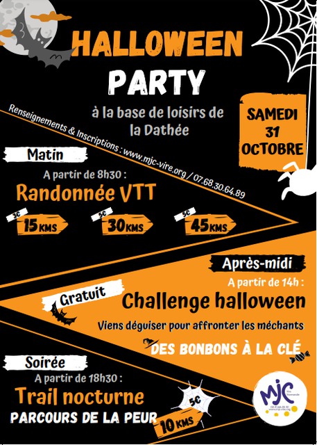 Affiche de Halloween party (Randonnée VTT) (2ème  édition) à Saint-Manvieu-Bocage