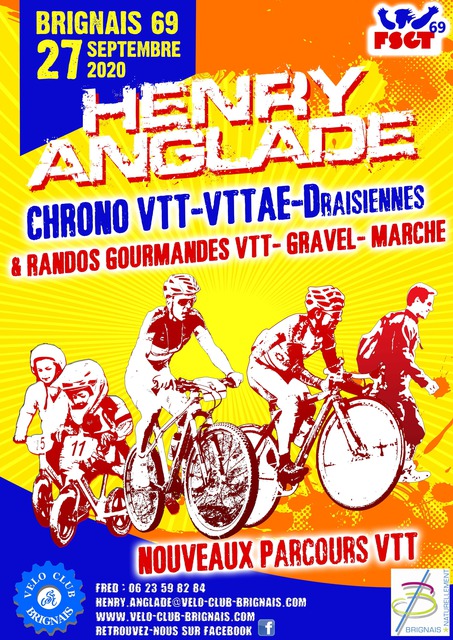 Affiche de HENRY ANGLADE Courses VTT et Randonnées Gourmandes  (29ème  édition) à Brignais