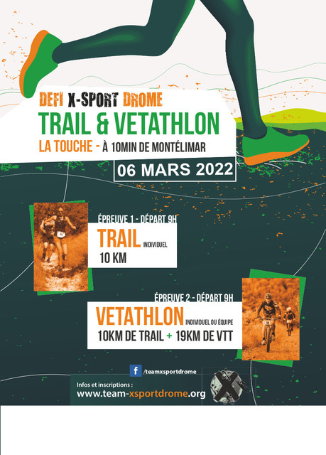 Affiche de Vétathlon Défi X-SPORT DROME (13ème  édition) à La Touche
