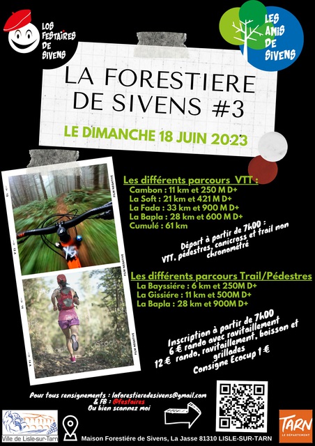 Affiche de La 3ème Forestière de Sivens à Castelnau-de-Montmiral