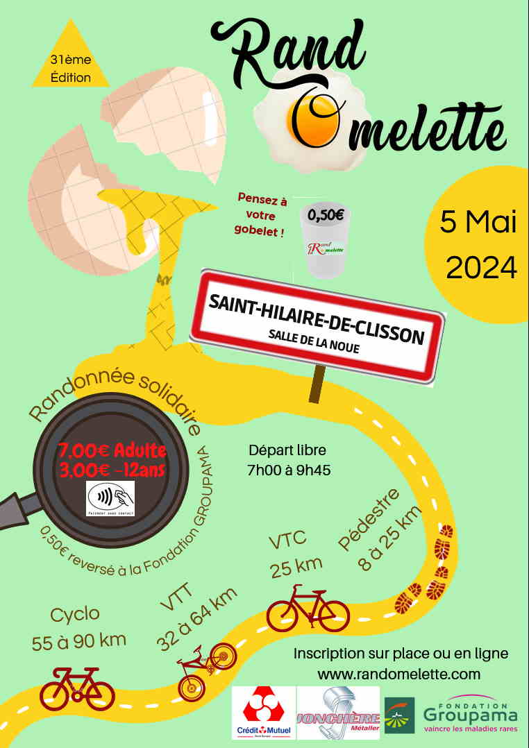 Affiche de La 31ème Rand'Omelette à Saint-Hilaire-de-Clisson