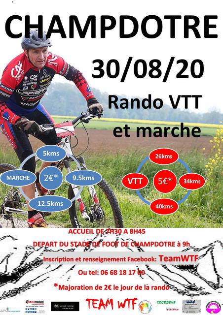 Affiche de Une randonnée VTT (9ème  édition) à Champdôtre