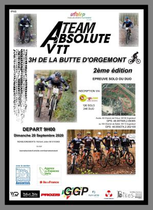 Affiche de 3 H VTT DE LA BUTTE D'ORGEMONT (2ème  édition) à Argenteuil