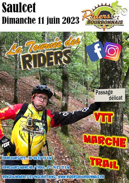 Affiche de Rando VTT -  La Tournée des Riders (11ème  édition) à Saulcet