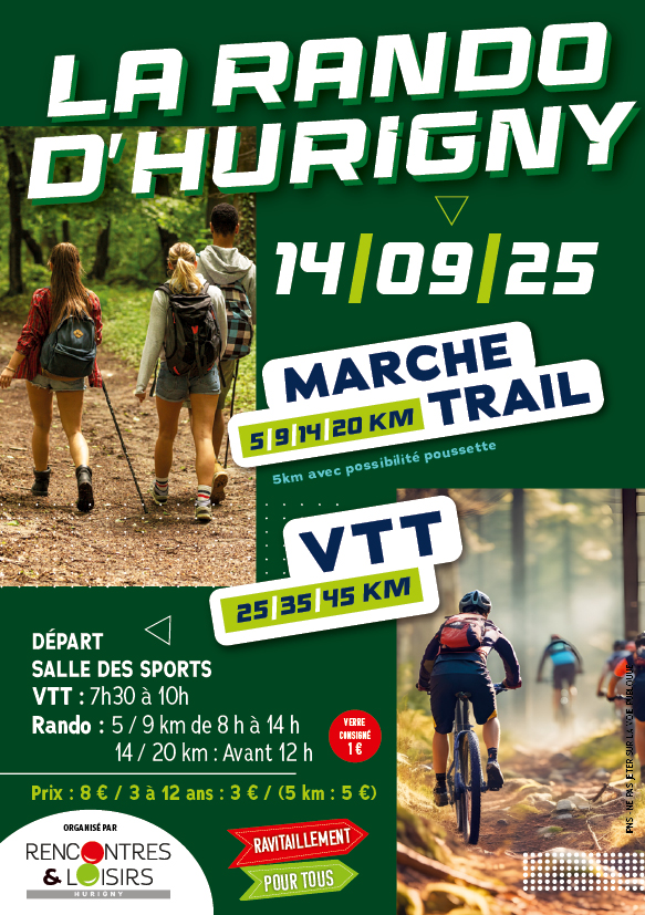 Affiche de LA RANDO D'HURIGNY à Hurigny