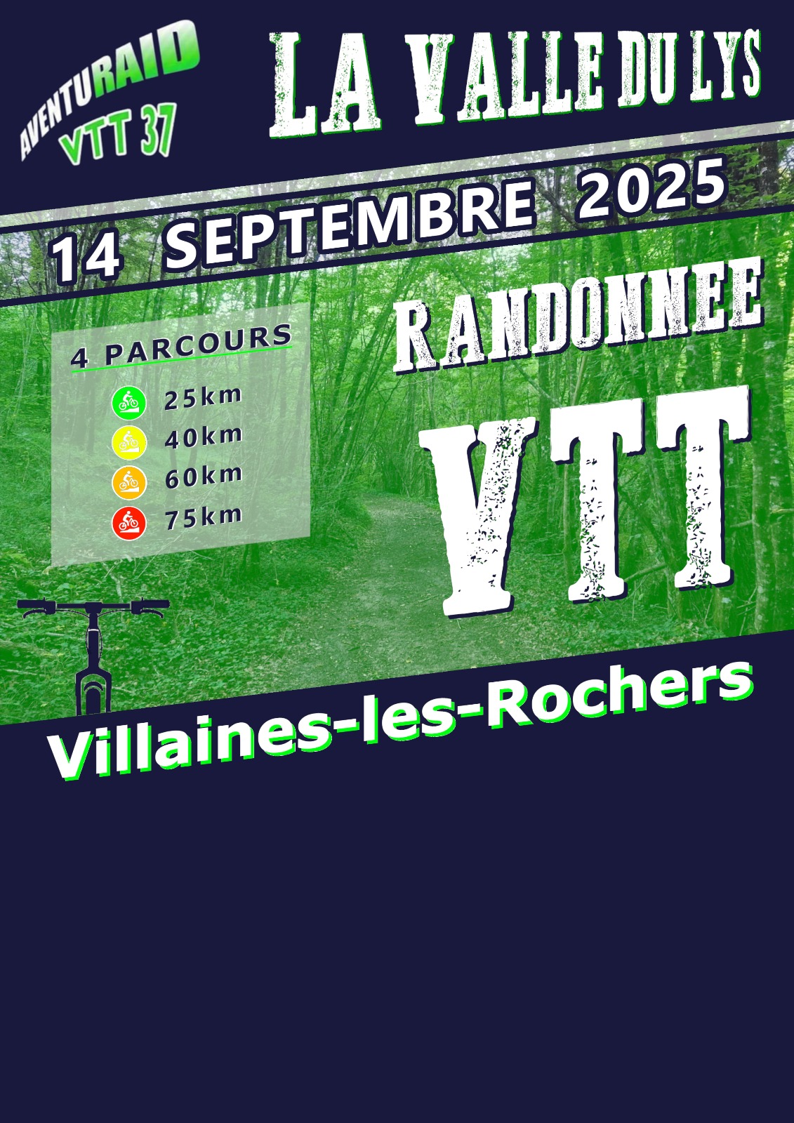 Affiche de Une randonnée VTT (1ère édition) à Villaines-les-Rochers