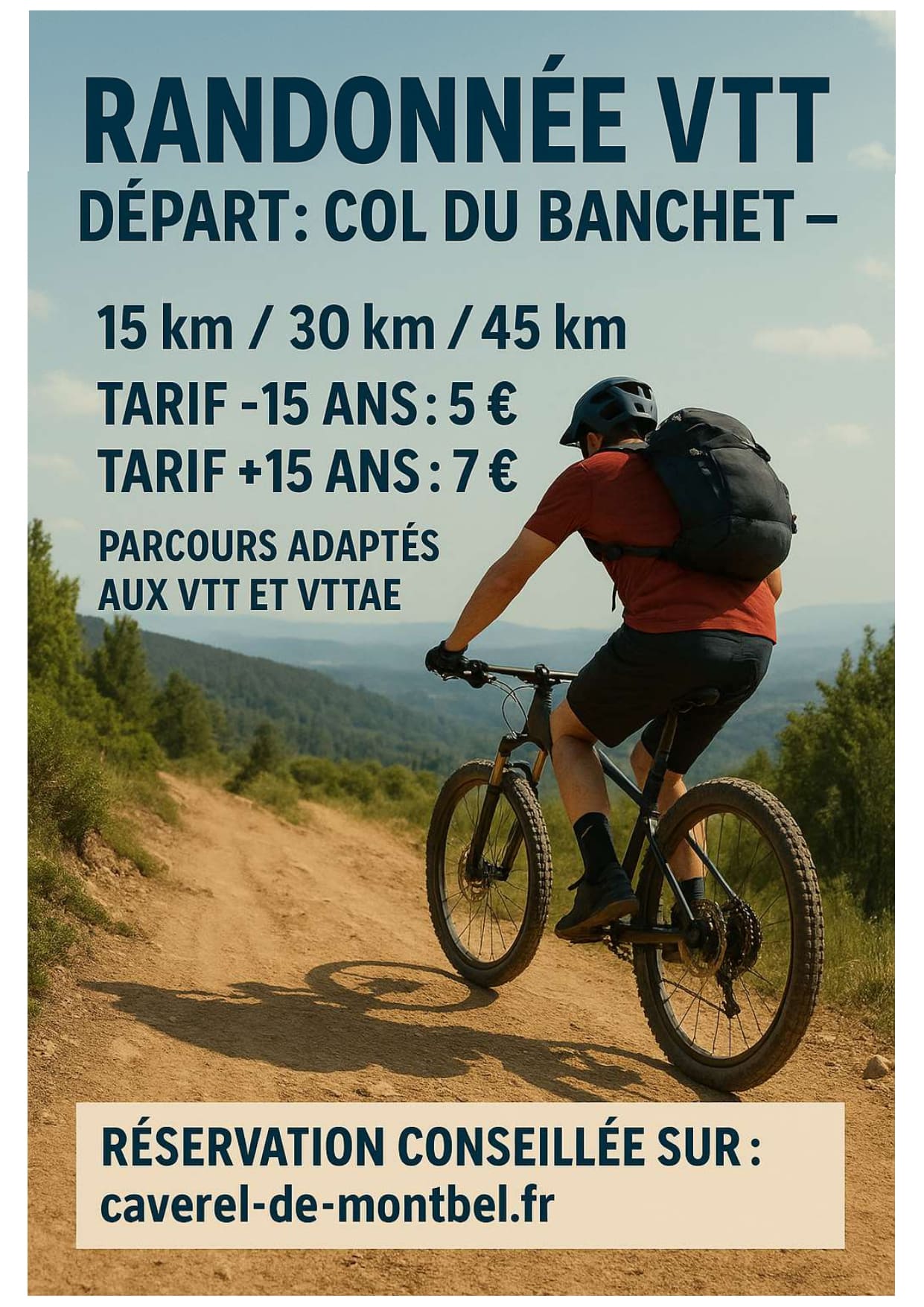 Affiche de La 1ère Randonnée VTT - Col du Banchet à Ayn