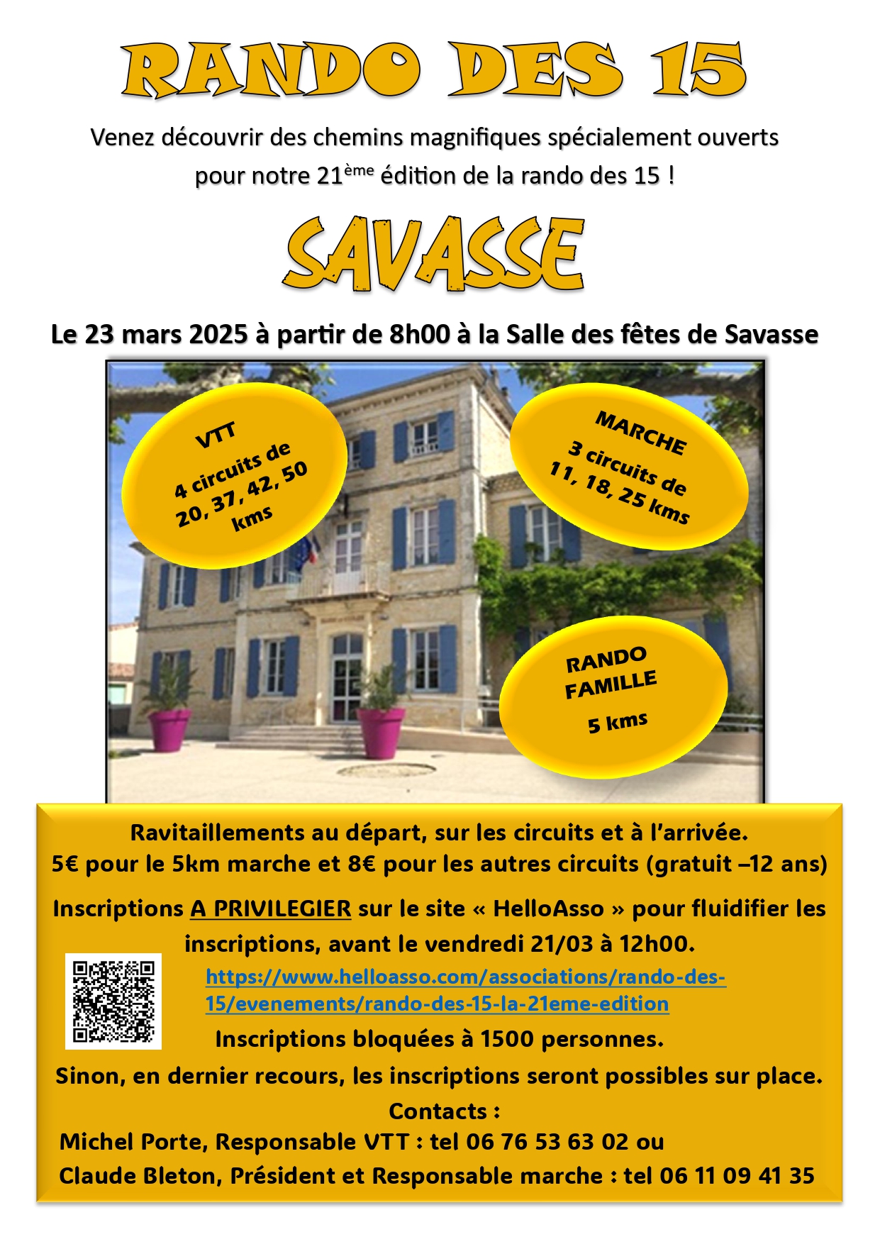 Affiche La 21ème Randonnées VTT 2025