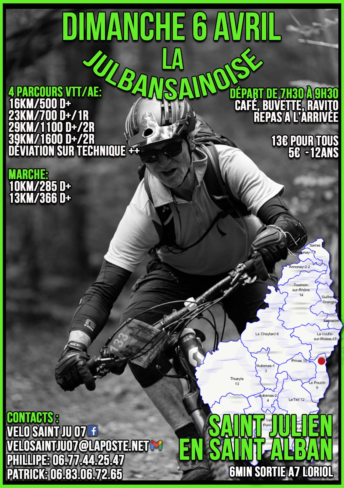 Affiche de La 4ème julbansainoise à Saint-Julien-en-Saint-Alban