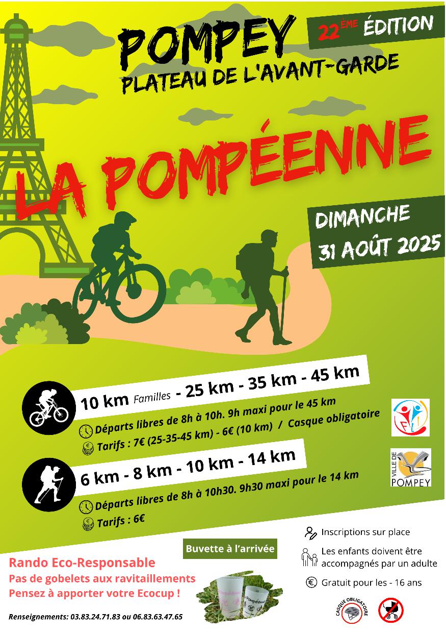 Affiche de La 22ème Pompéenne à Pompey