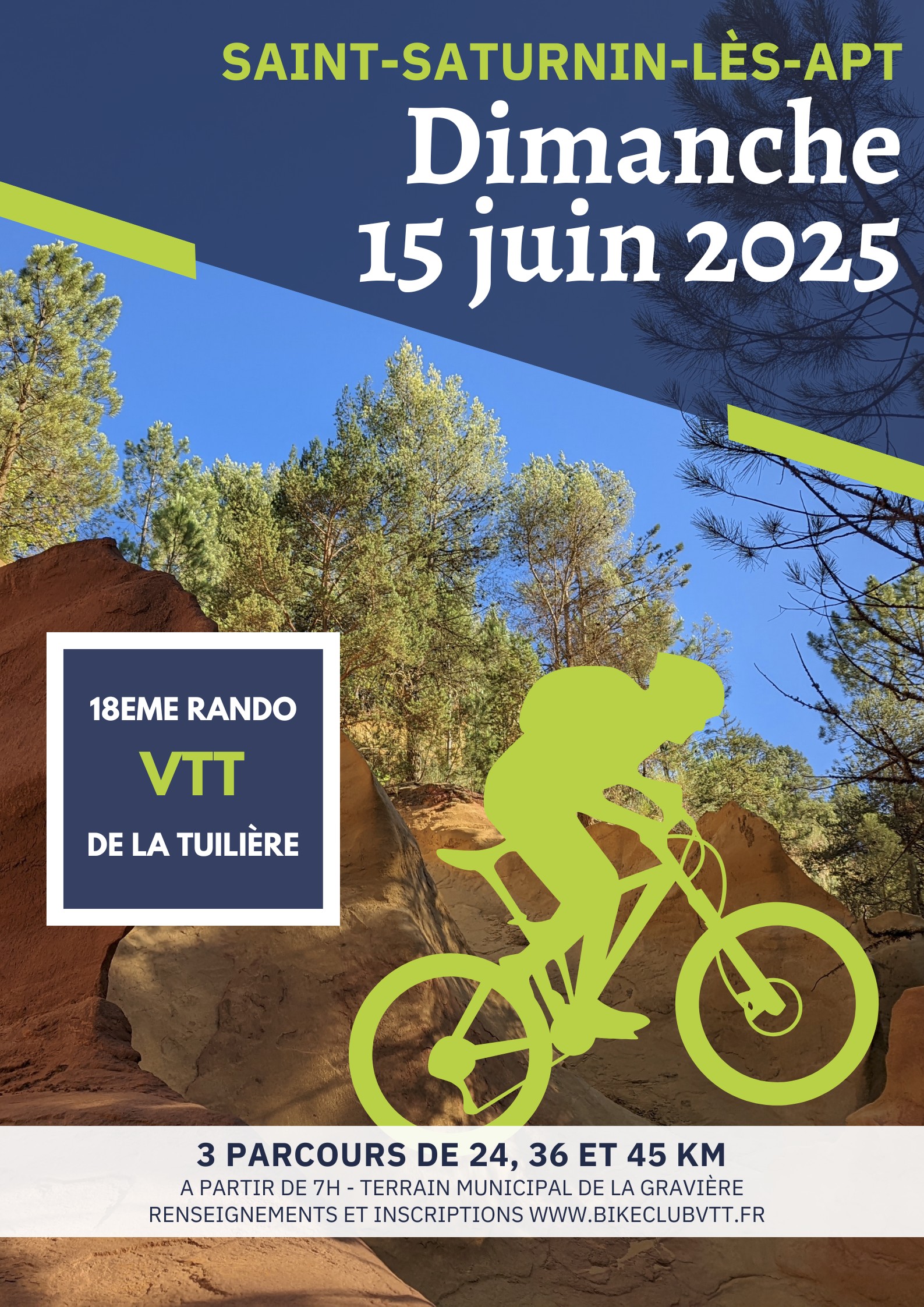 Affiche de La 18ème rando de la Tuilière à Saint-Saturnin-lès-Apt