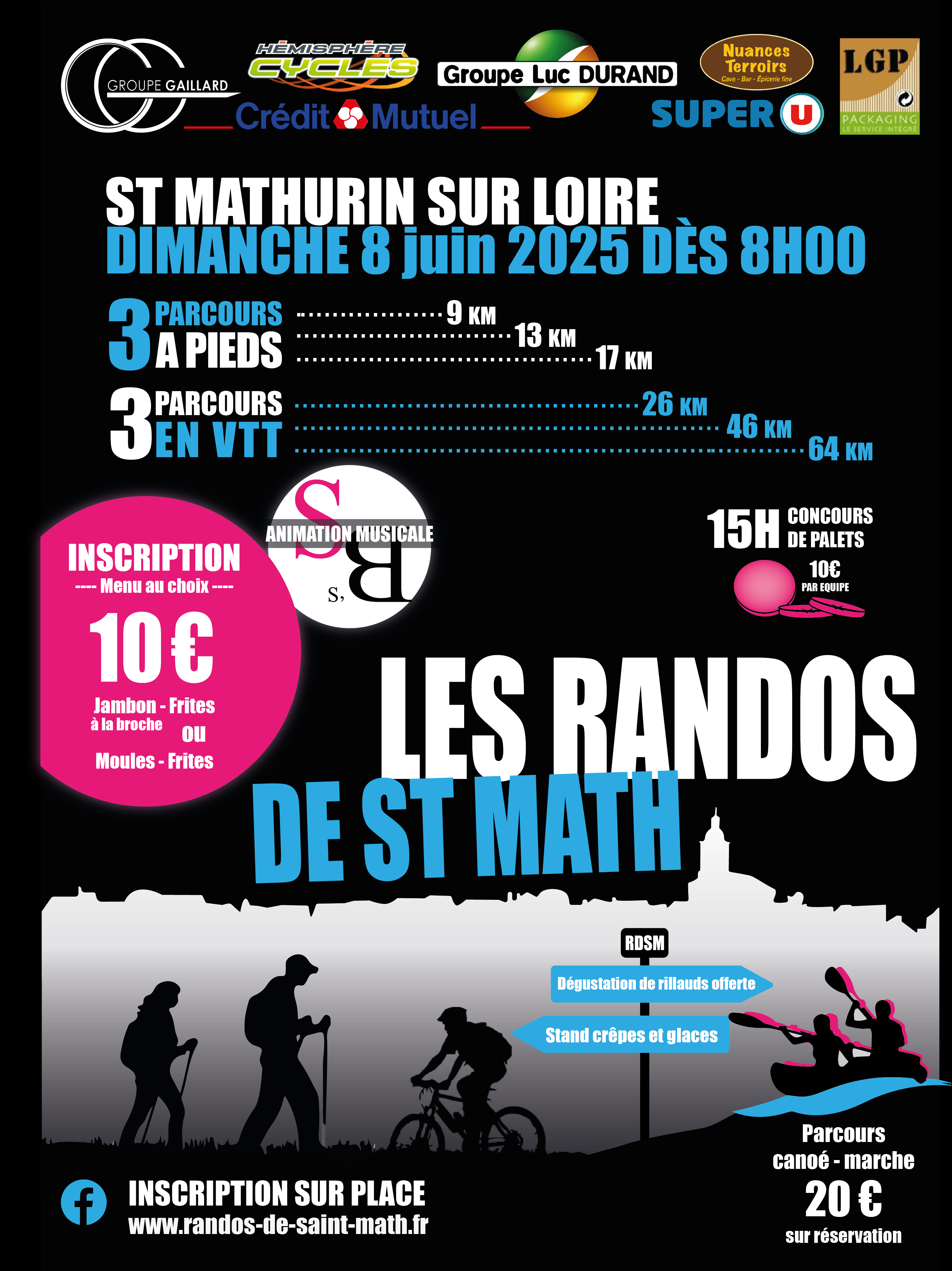 Affiche de LES RANDOS DE ST MATH (9ème édition) à Saint-Mathurin-sur-Loire